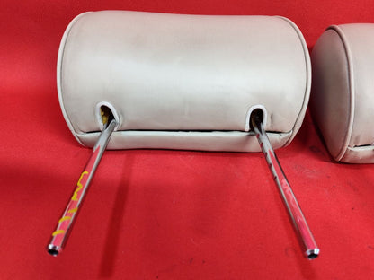 2002-2005 Lexus GS300 GS430 Front Seat Left Right Headrest Set w/ Leather IVORY