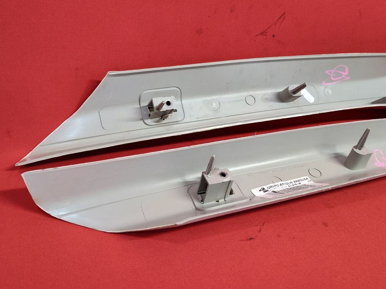 2010-2016 Land Rover LR4 Front A-Pillar Cover Left Right Trim Set - Mist Grey