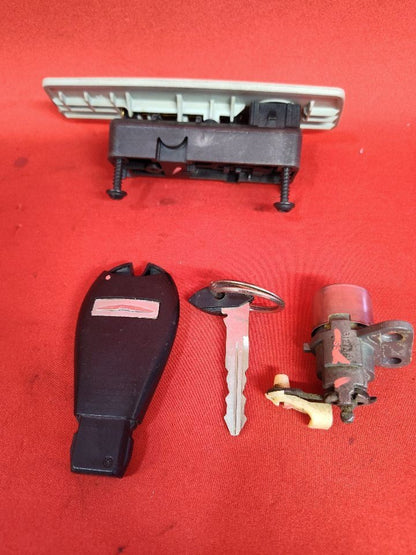2008-2010 Chrysler Town & Country Ignition Lock Switch Door Cylinder Key SET