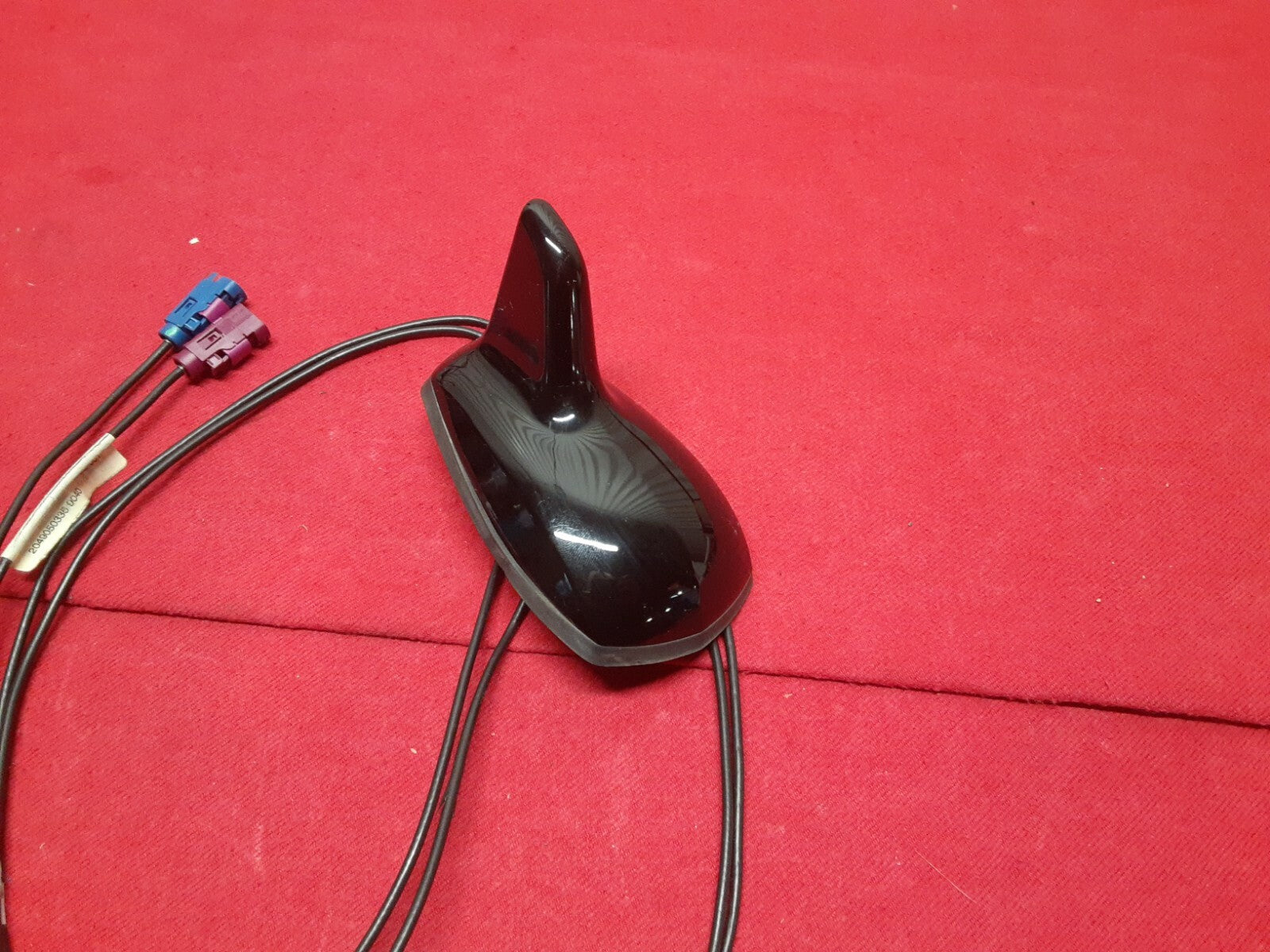 2012 Mercedes C300 C-Class Shark Fin Roof Antenna Black Painted TWO-WIRE MODEL