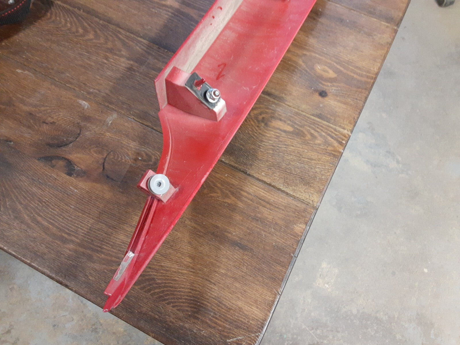 2012 - 2018 Ford Focus SEDAN Trunk Deck Handle Moulding CV6Z5443400AA - Race Red
