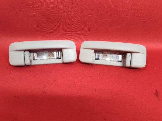2005-2010 Jeep Grand Cherokee REAR Roof Headliner Grab Handle w/ Lights Grey