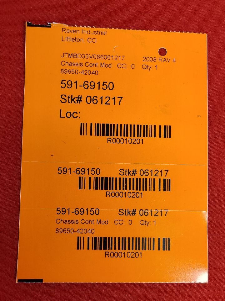 2006-2008 Toyota Rav4 Japan Built Power Steering Control Module 89650-42040