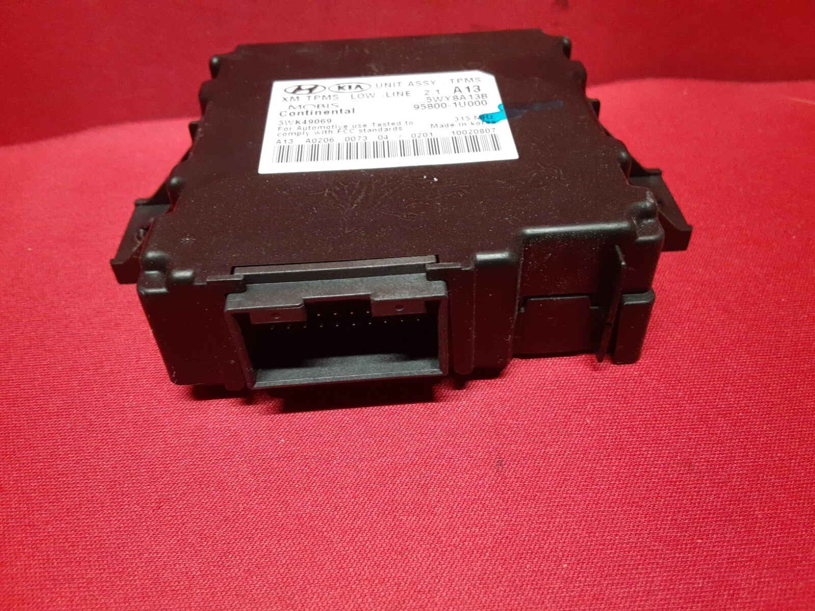 2011 2012 2013 Kia Sorento TPMS Tire Pressure Control Module Unit 95800-1U000