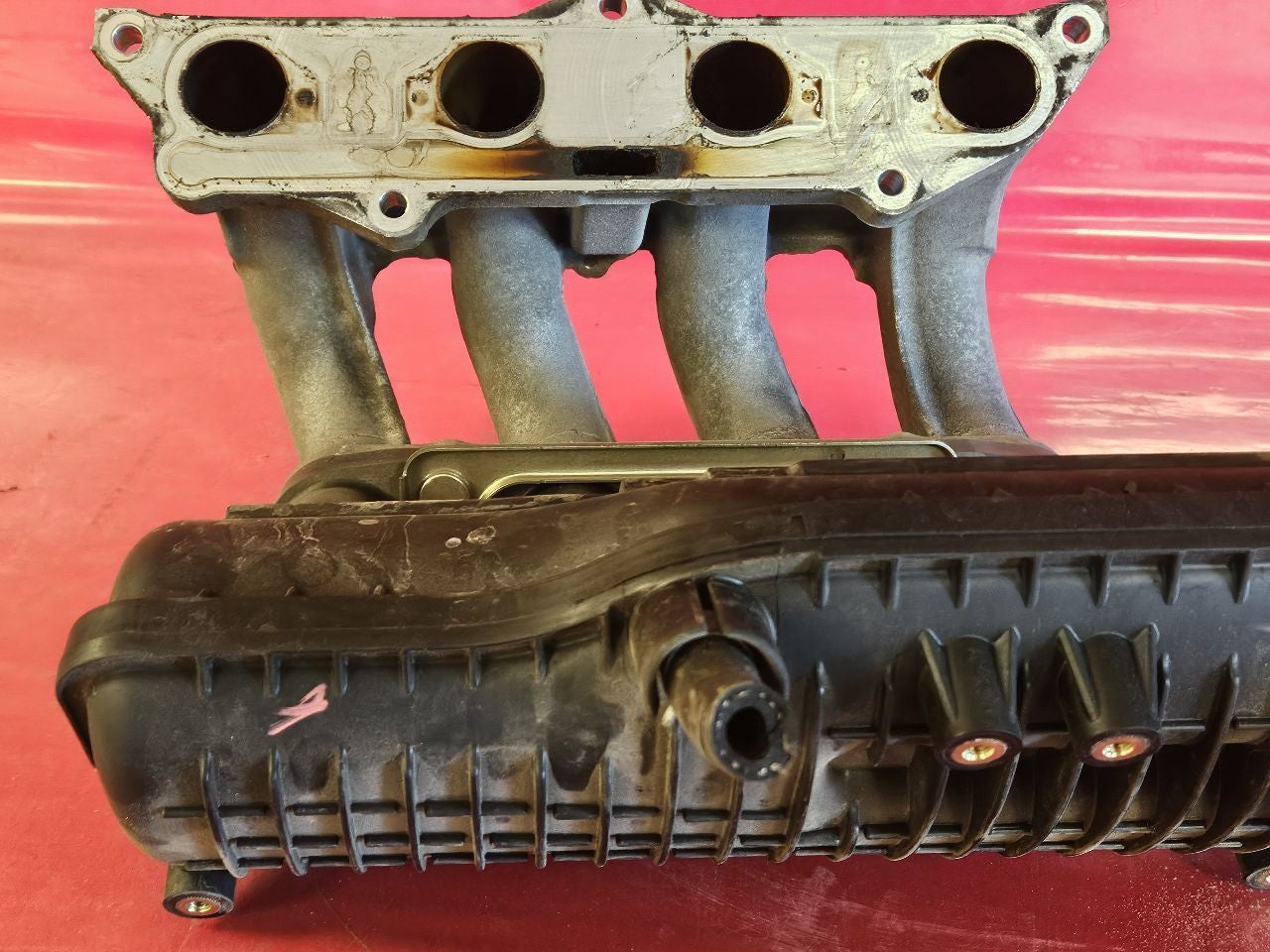 2007 2008 Honda Fit 1.5L L4 Upper & Lower Intake Manifold Plenum SET
