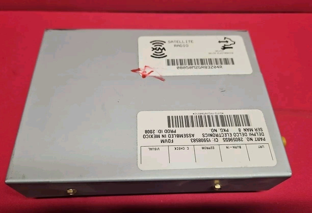 2009 2010 Pontiac Vibe Sirius XM Satellite Radio Stereo Receiver Module 19184455