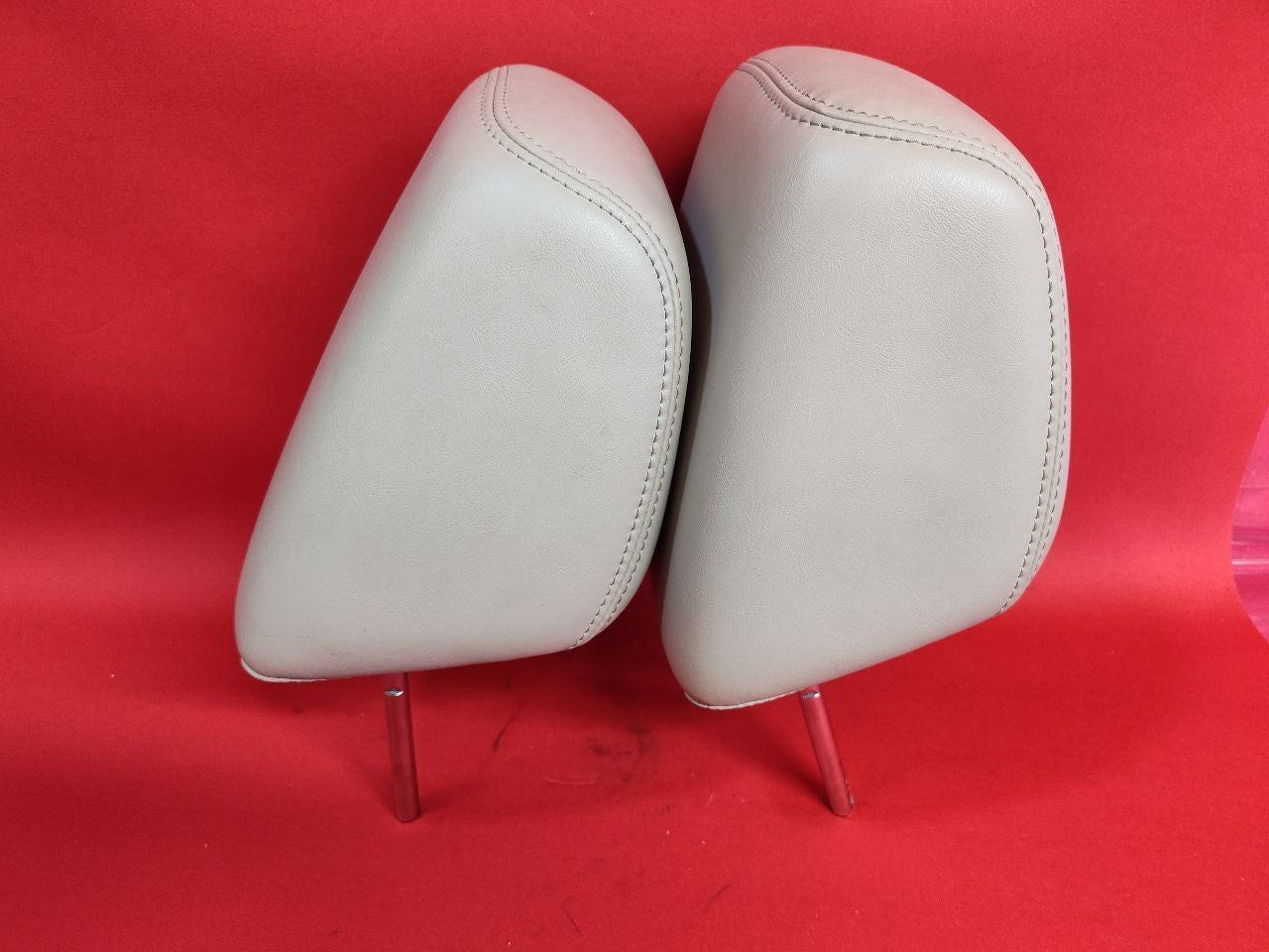 2011-2014 Chrysler 300 Front Left Right Seat Headrest Tan Frost Beige Leather