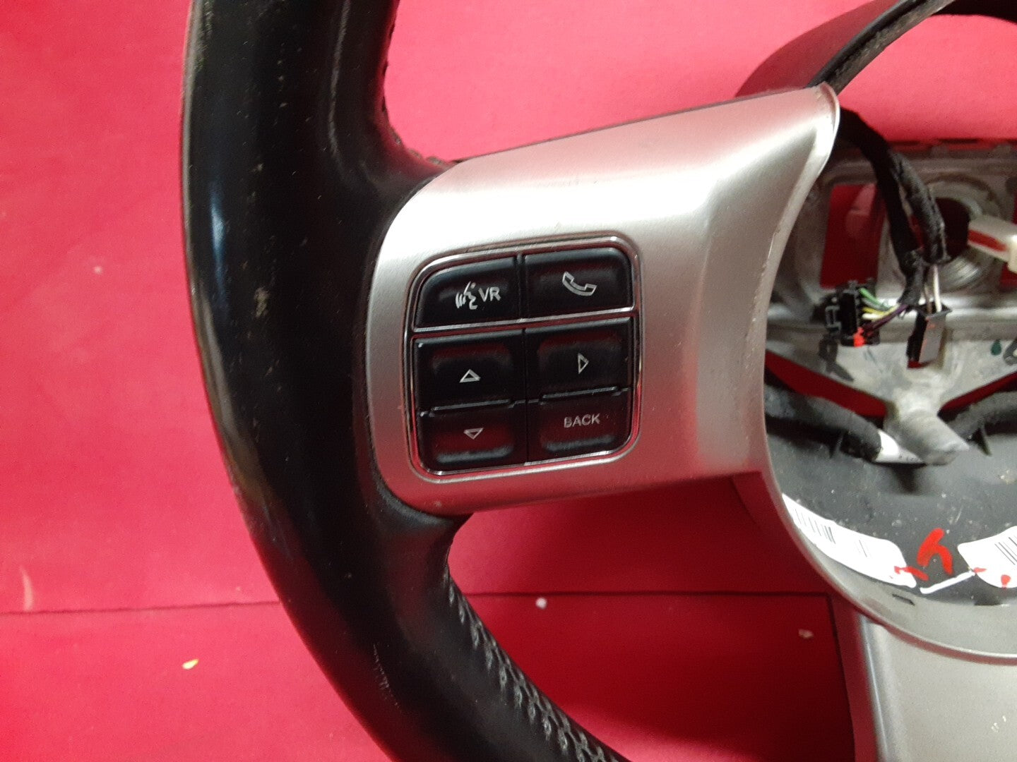 2011 - 2013 Jeep Grand Cherokee Black Leather Steering Wheel w/ Cruise