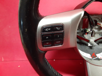 2011 - 2013 Jeep Grand Cherokee Black Leather Steering Wheel w/ Cruise
