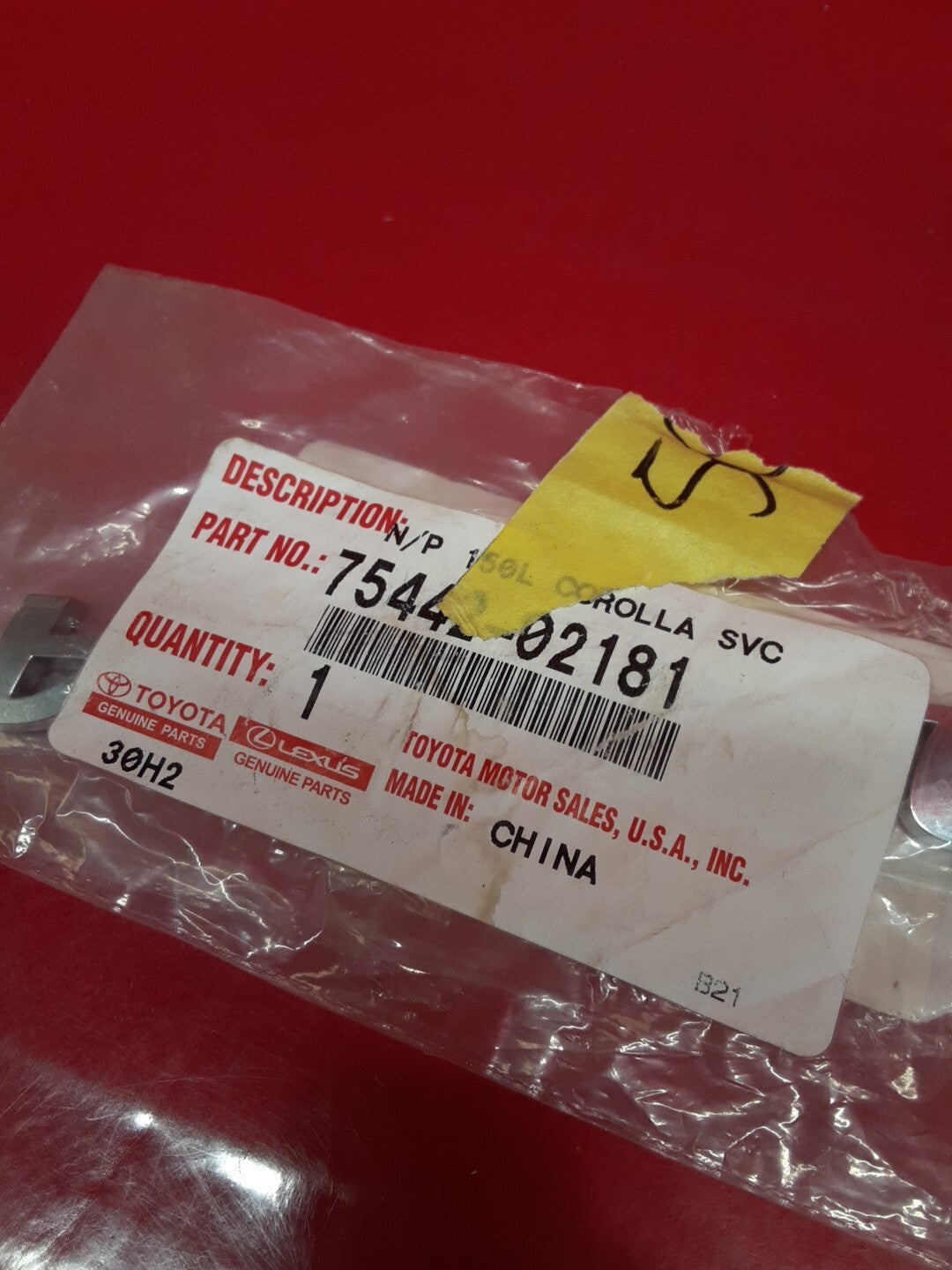 2009 - 2010 Toyota Corolla Nameplate / Badge / Decal / Emblem Chrome NEW OEM