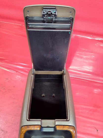 2000-2004 Toyota Tundra Base/SR5 Center Console Woodgrain Tan w/ Armrest Lid
