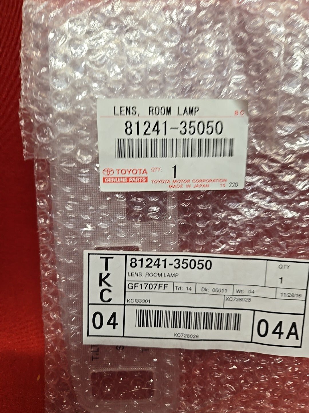 Genuine OEM 1999 - 2002 Toyota 4Runner Front SUNROOF STYLE Map Dome Light Lens