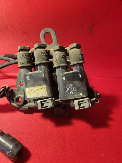 2007 - 2011 Kia Soul Spectra Sportage Ignition Coils w/ Spark Wires 27301-23900