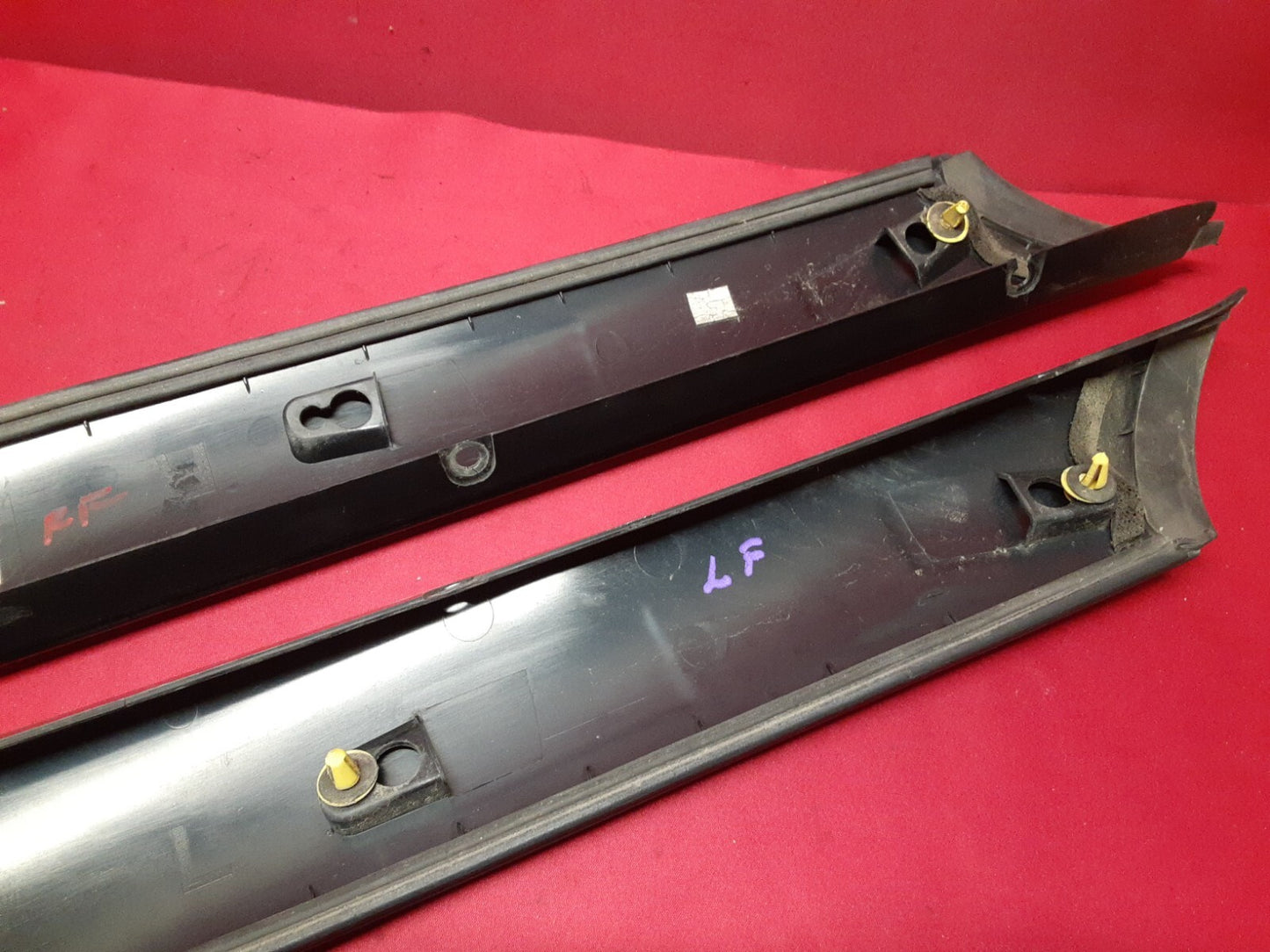 2005 Land Range Rover HSE Front Left / Right Pillar Trim Molding Panel SET Black