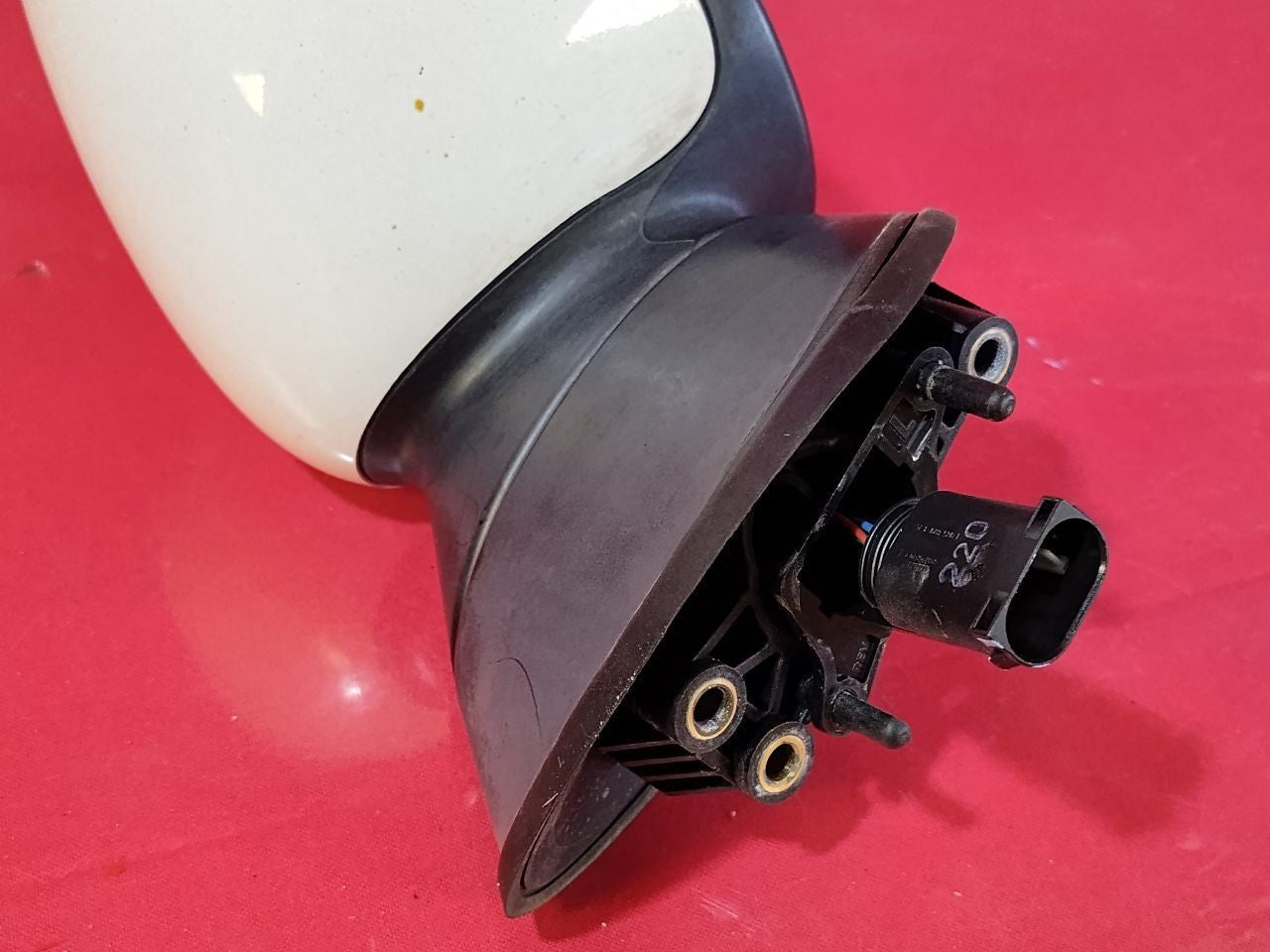 2002-2008 Mini Cooper Base/S Coupe LEFT DRIVER Door Mirror Base White