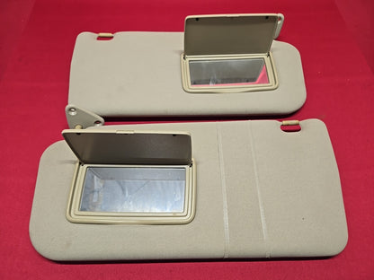 2001 - 2005 Mitsubishi Montero LEFT & RIGHT Sunvisor Shade SET Beige Basic Vinyl