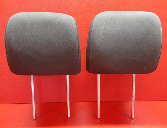 2010 2011 Kia Soul FRONT Headrest Head Rest Pair Black Cloth