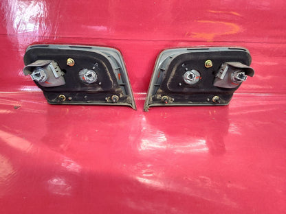 01-02 Honda Civic Coupe Deck Trunk Mounted Tail Light Lamps SET w/ Bulbs