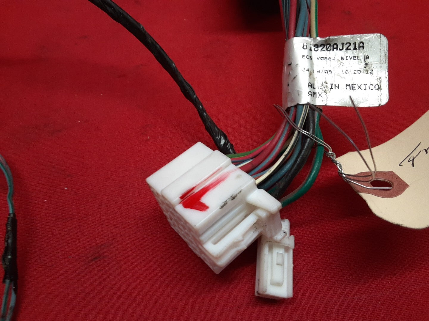 2010 Subaru Outback Front Left Driver Door Wiring Harness Complete 81820AJ21A
