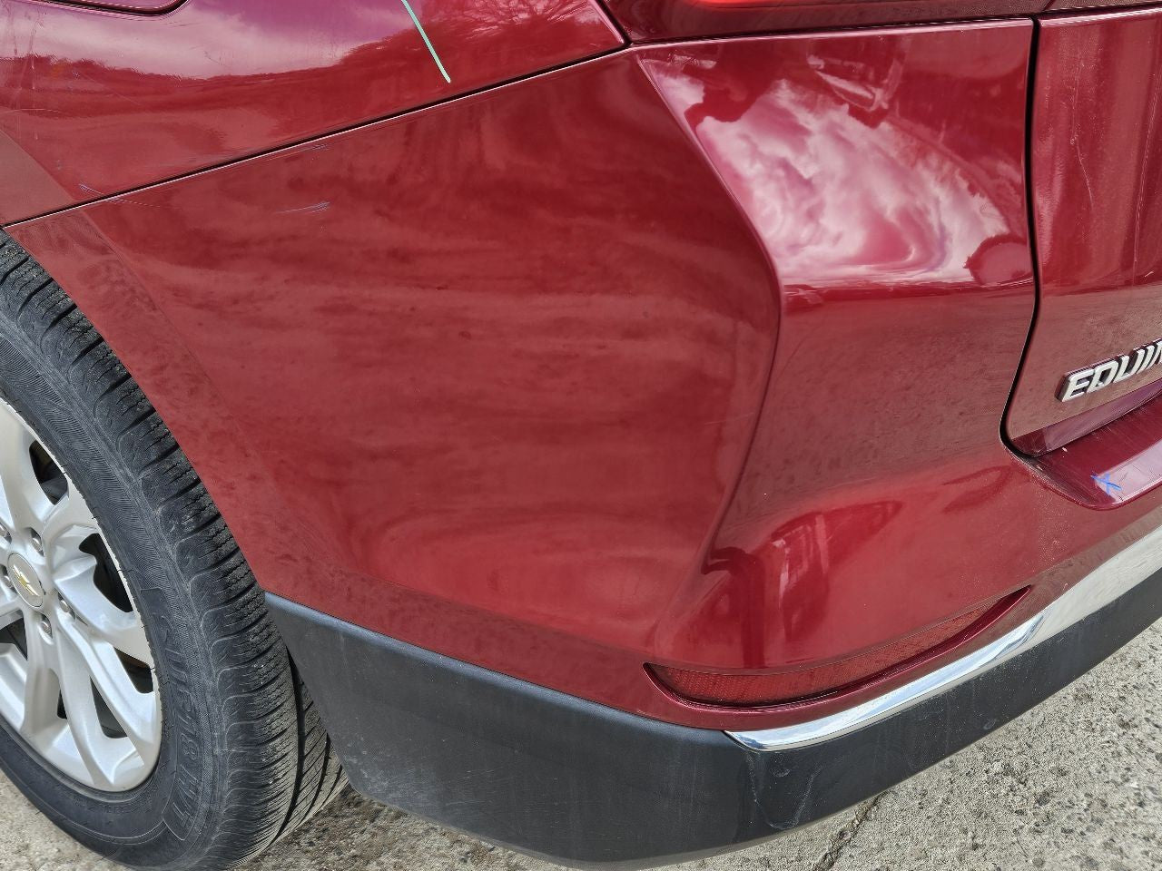 2018-2021 Chevy Equinox REAR Bumper Cover Upper / Lower 434B Glory Red Grade A