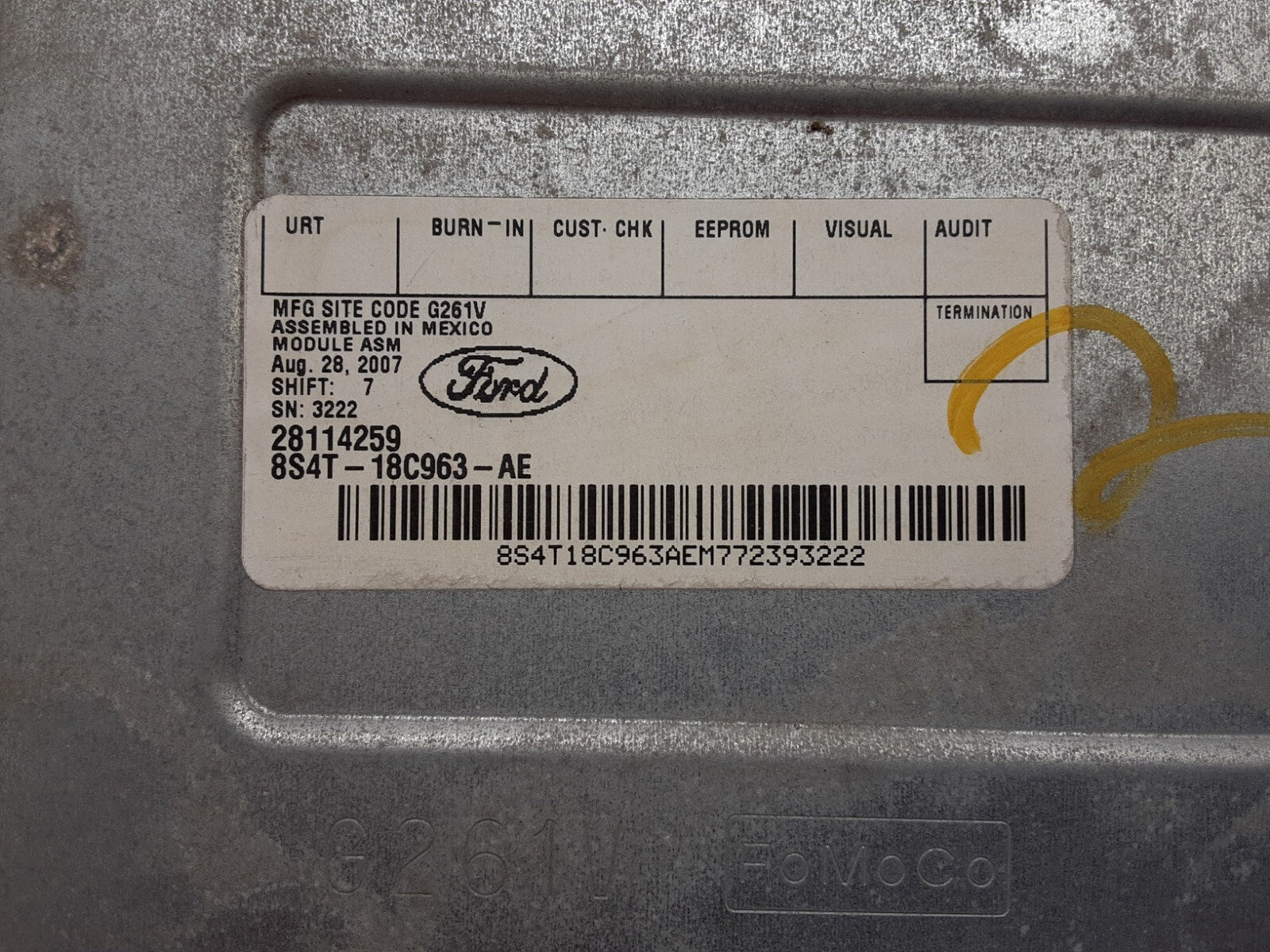 Multi Vehicle Year Ford Sirius Satellite Radio Receiver Module 8S4T-18C963-AE