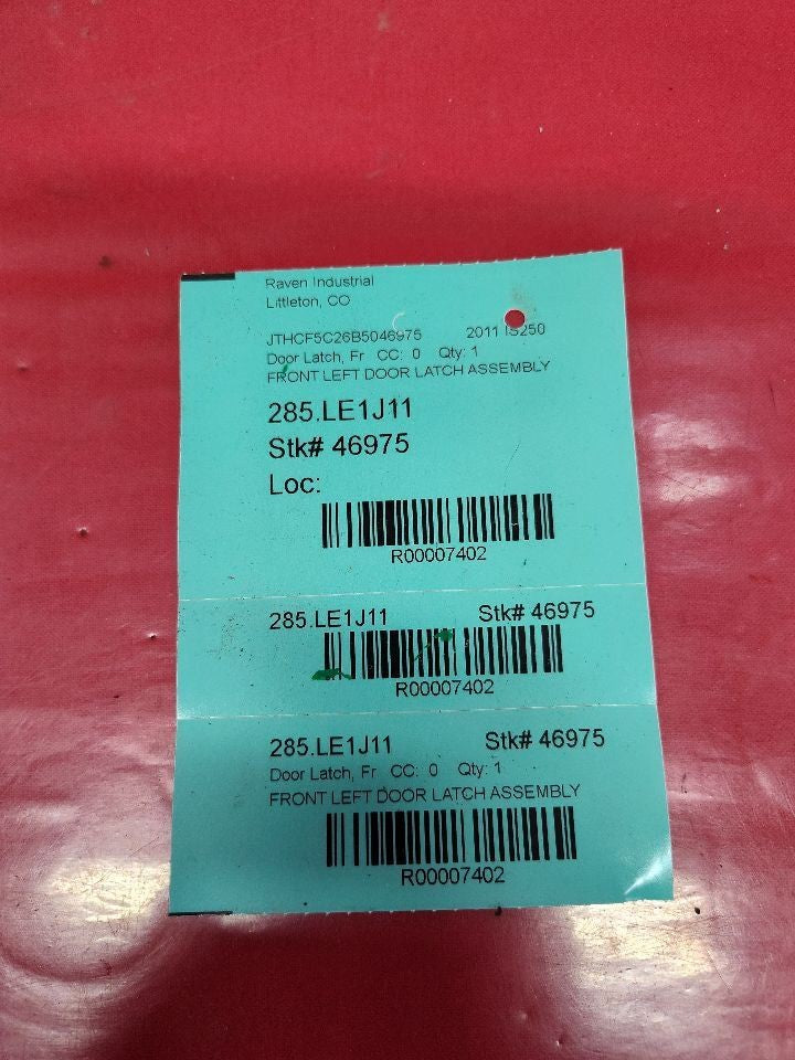 2006-2014 Lexus IS250 IS350 Front Left Driver Door Latch Lock Actuator
