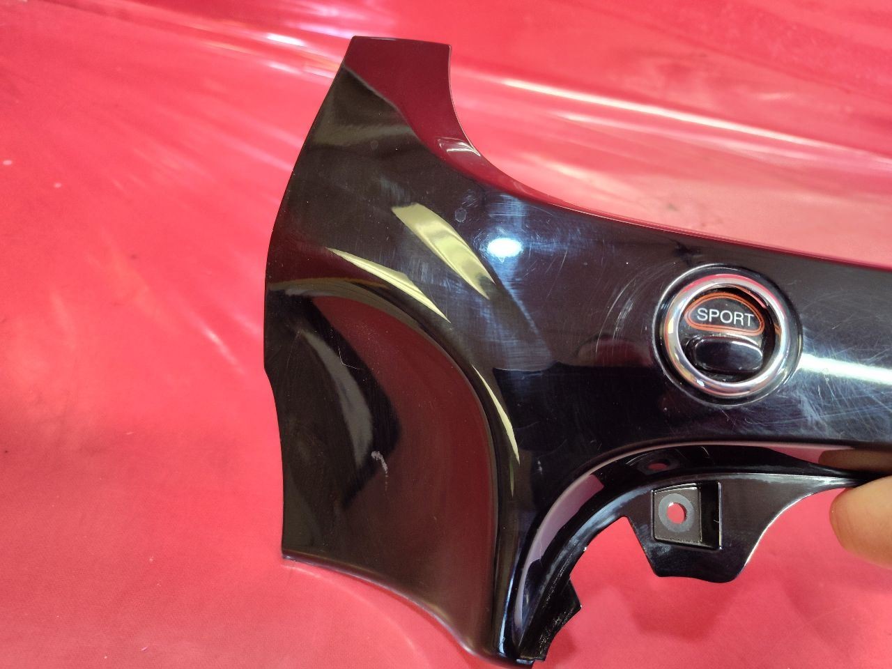 2016-2019 Fiat 500 Instrument Hazard Vent Dash Bezel Trim Panel Opt: JBF Black