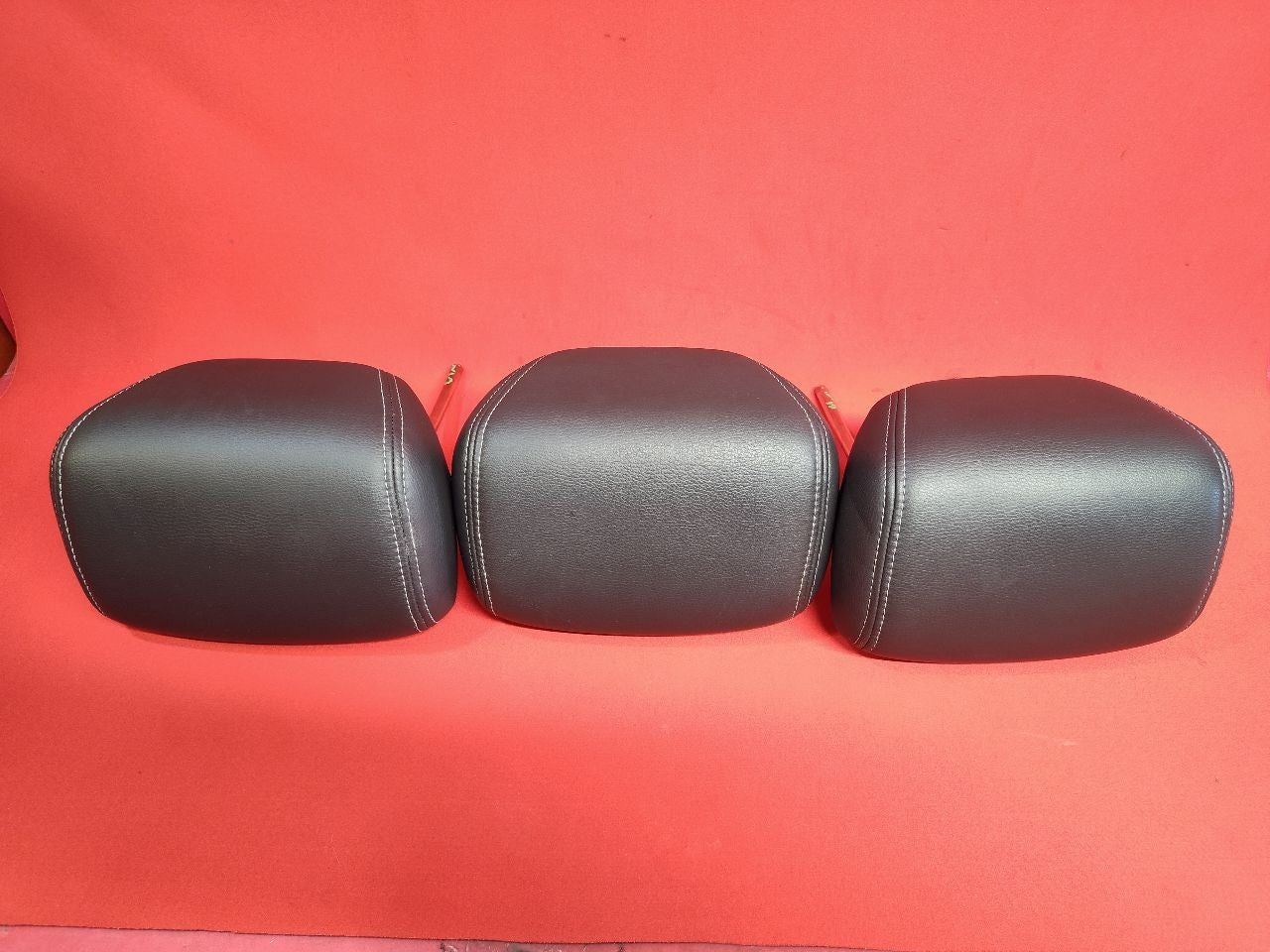 2008-2014 Subaru Tribeca REAR 2nd Second Row Headrest Set Black Leather