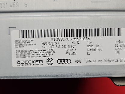 2007 - 2010 Audi Q7 - Radio CD Receiver Unit - 4E0 910 541 M