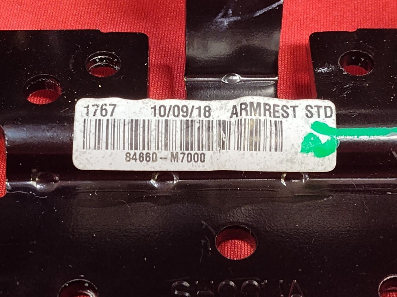 2019-2024 Kia Forte Center Console Armrest Lid Black Vinyl Stationary Style