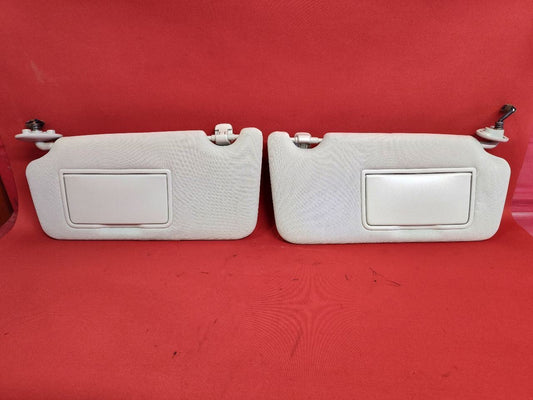 2010-2014 Subaru Outback / Legacy Sun Visor Shade Set Grey Illuminated w/ CLIPS