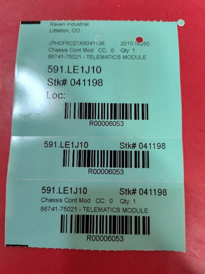 2010 Lexus IS250 Radio Audio Telematics Transceiver Control Module 86741-75021