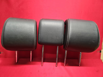2010 - 2013 Land Range Rover Sport REAR Headrest SET Black Satin Style Leather