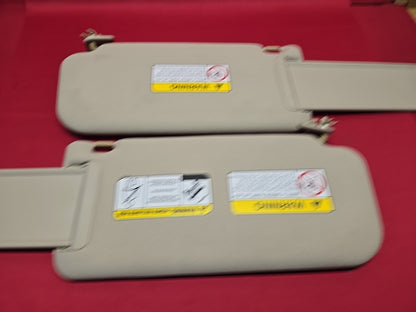 2001 - 2005 Mitsubishi Montero LEFT & RIGHT Sunvisor Shade SET Beige Basic Vinyl