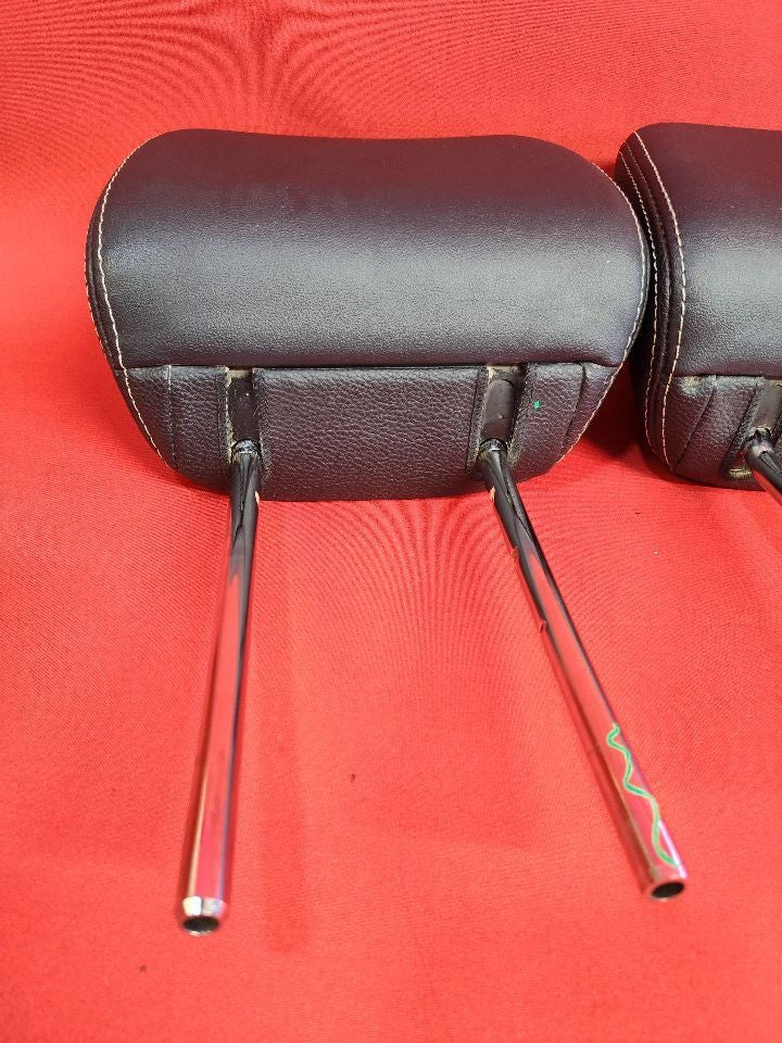 2012-2016 Subaru Crosstrek / Impreza FRONT Seat Headrest Black Leather SET