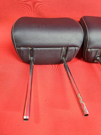 2012-2016 Subaru Crosstrek / Impreza FRONT Seat Headrest Black Leather SET