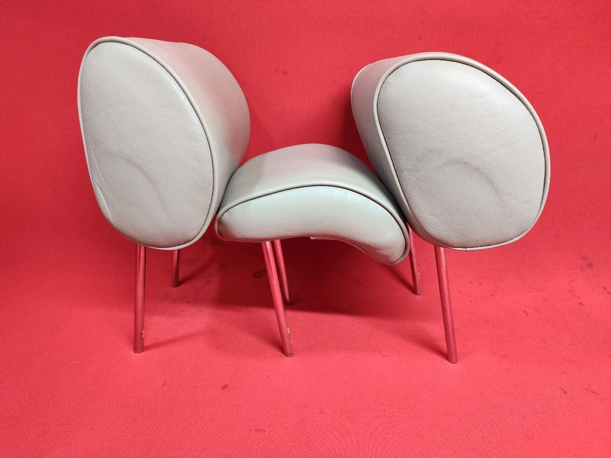 2002-2005 Lexus GS300 GS430 Rear Bench Seat Headrest Set w/ Leather IVORY