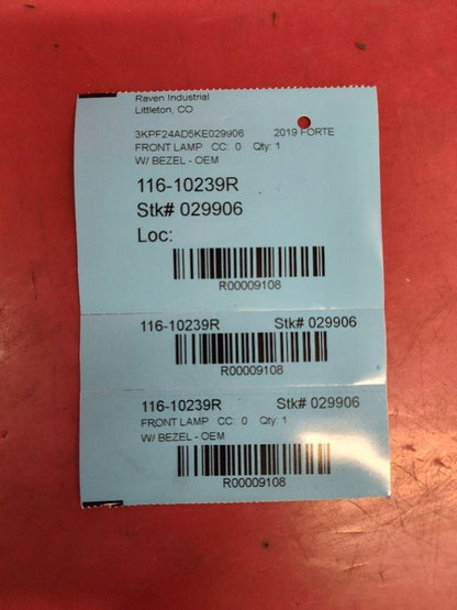 2019-2021 Kia Forte RIGHT PASSENGER Bumper Daytime Running Lamp Bezel SET - 68k