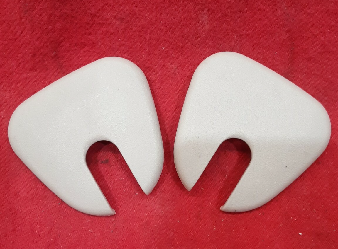 2008 - 2009 Nissan Rogue Sun Visor Bracket Plastic Covers Beige PP L53A