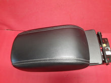 2013 2014 Dodge Dart Center Console Armrest Lid Leather White Stitch w/ SLIDE
