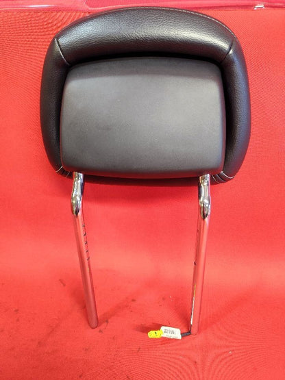 2010-2012 Jeep Liberty FRONT Seat Headrest Dark Slate Leather WHITE STITCHING