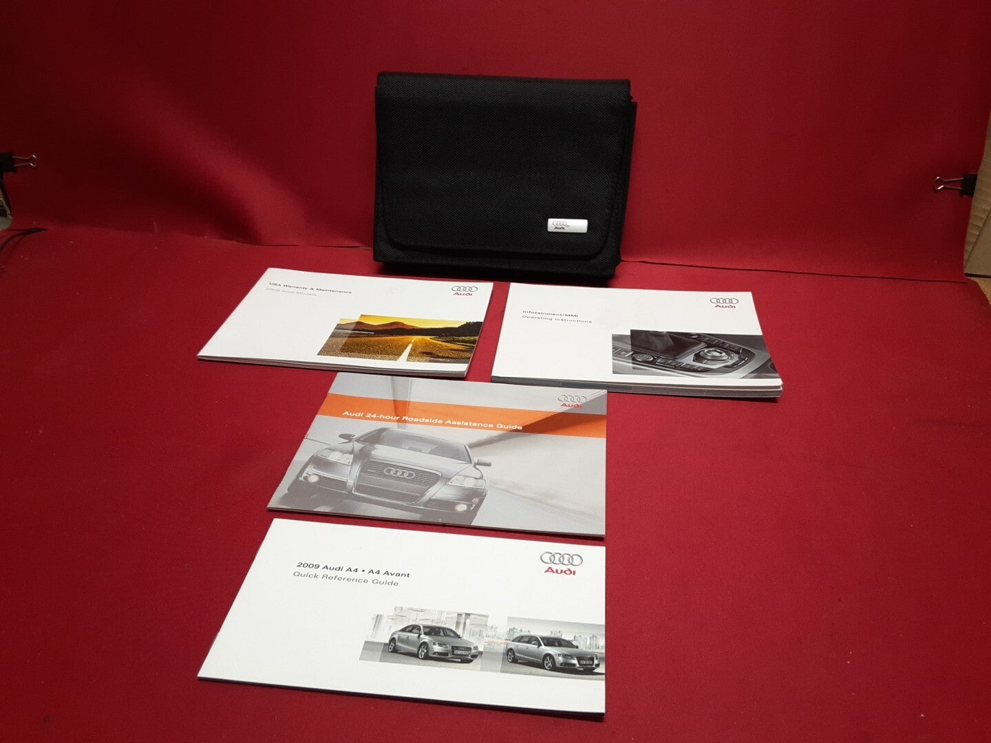 2009 Audi A4 Quattro Owner's Manual Case & Warranty Roadside MMI Booklets