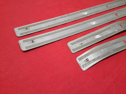 2008 - 2014 Mercedes C-Class GLK Silver Chrome Floorboard Scuff Plate Full SET