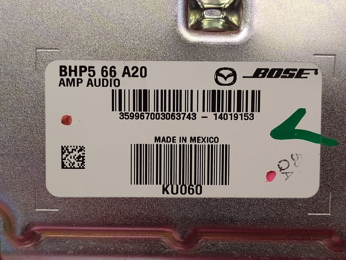 2014-2018 Mazda Mazda3 Bose Sound Radio Stereo Amplifier 86k Miles BHP5-66-A20