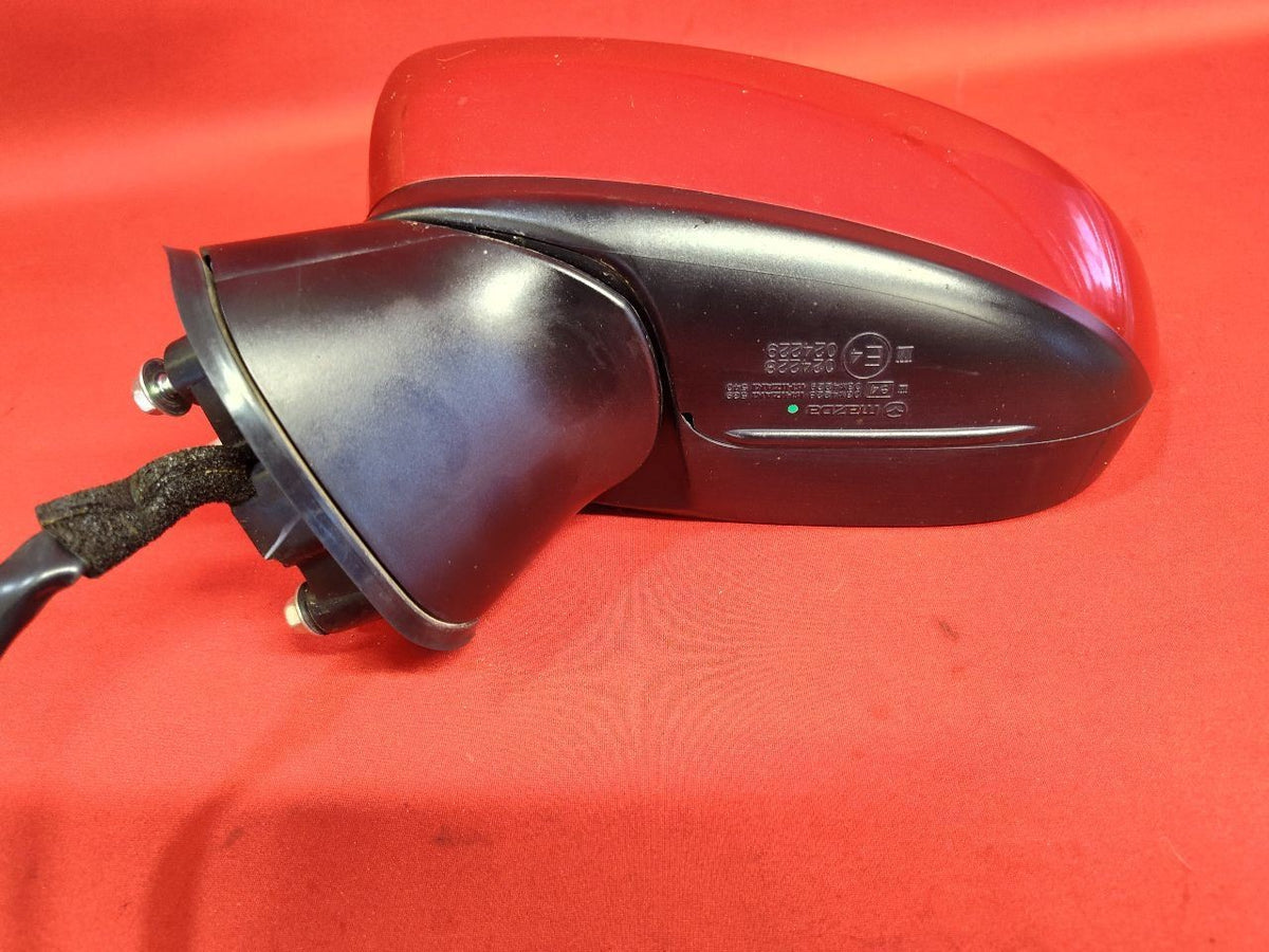 2014-2016 Mazda3 LEFT DRIVER Door Mirror Heated Blind Turn JAPAN 41V Soul Red