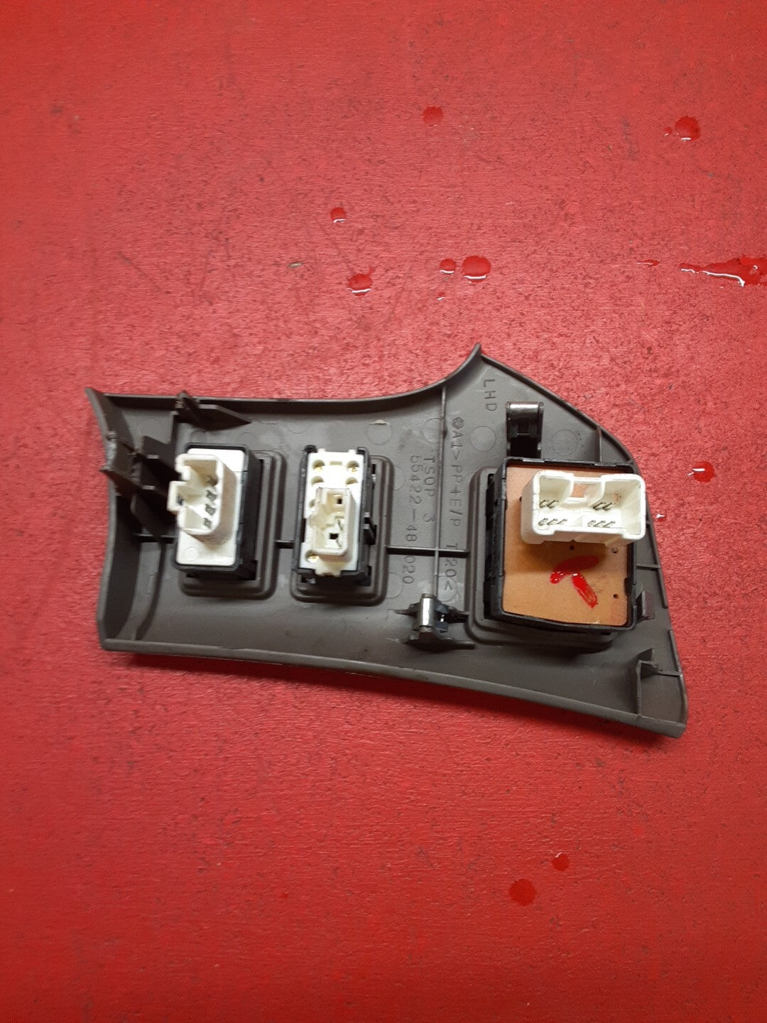 1999 2000 Lexus RX300 Dash Mirror Switch Seat Memory Bezel Gray 55422-48020-B0
