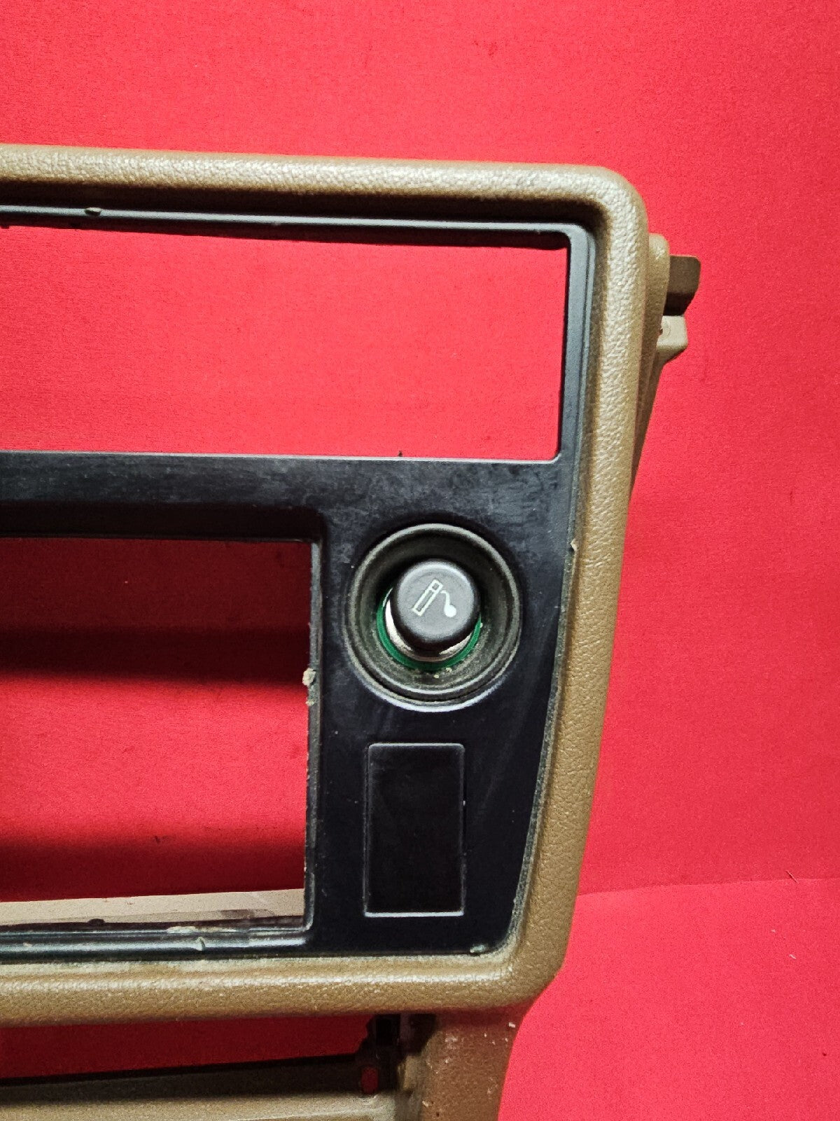 1986 1987 1988 1989 Toyota Celica Dash Radio Climate Bezel Surround Trim Brown