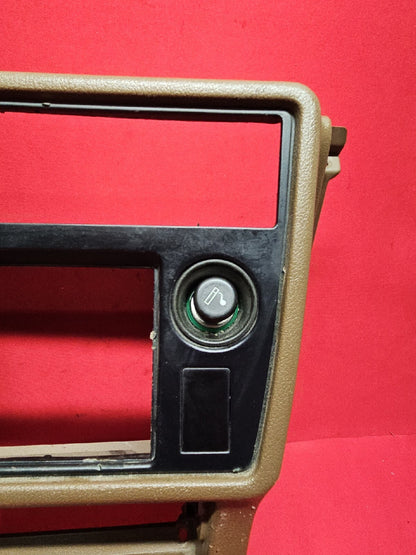 1986 1987 1988 1989 Toyota Celica Dash Radio Climate Bezel Surround Trim Brown