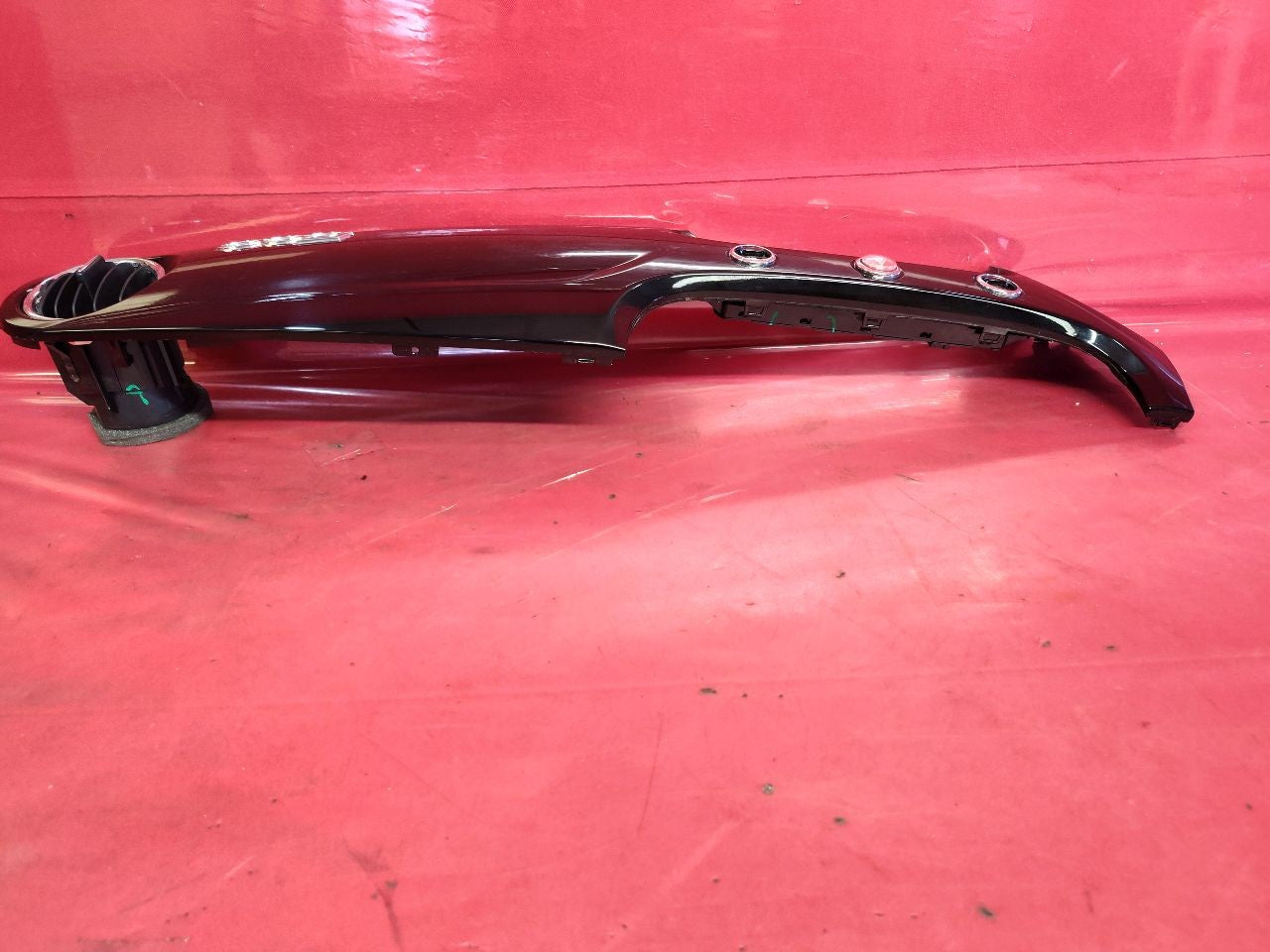 2016-2019 Fiat 500 Instrument Hazard Vent Dash Bezel Trim Panel Opt: JBF Black