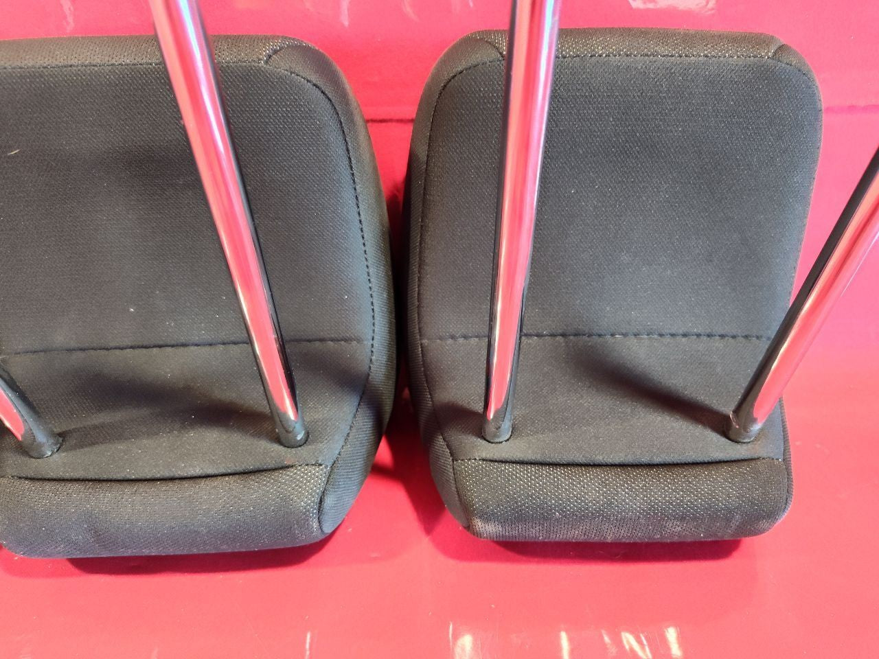 2007 2008 2009 Suzuki SX4 Rear Headrest Set of Three Black Cloth